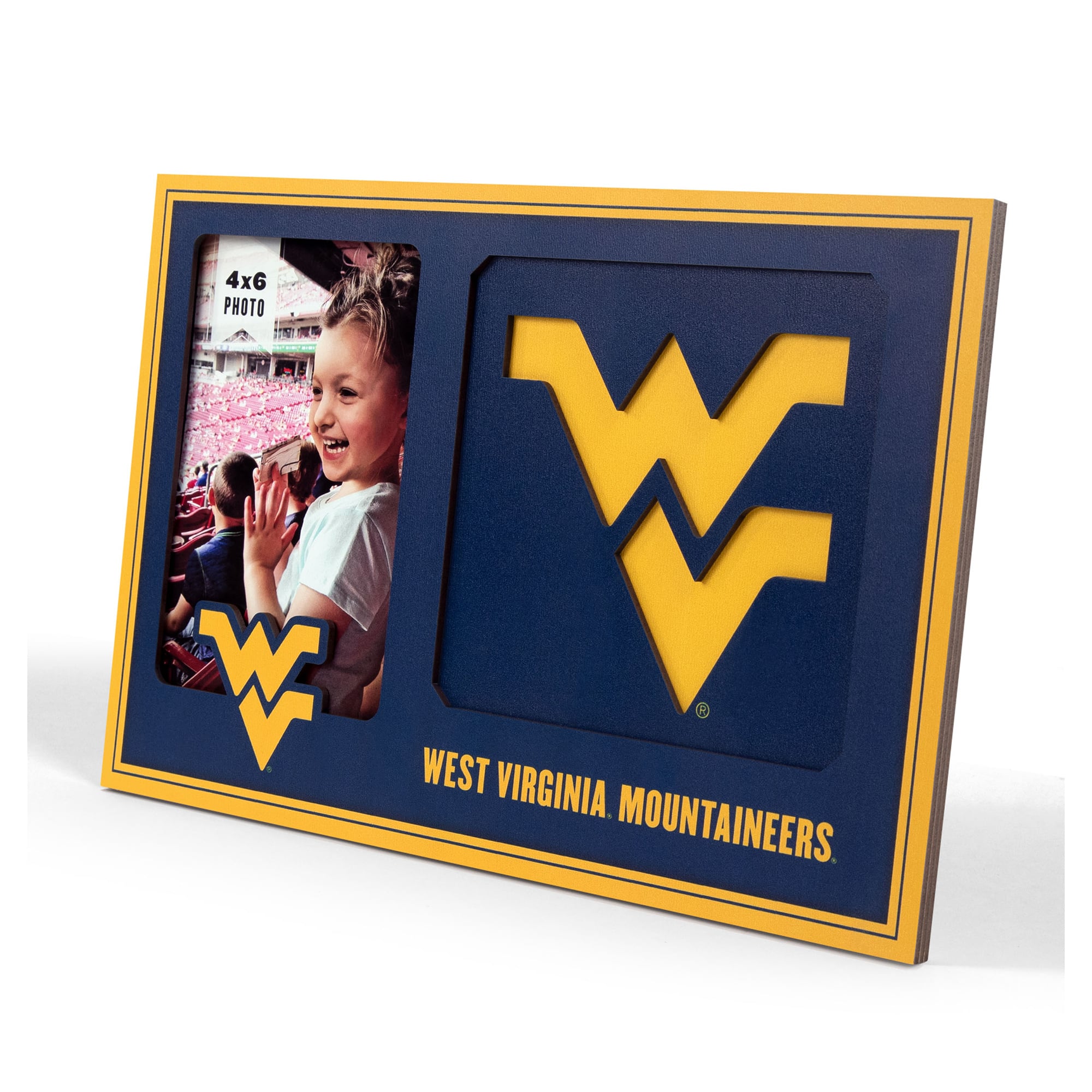 IDNA West Virginia Mountaineers 3D Logo Series Picture Frame