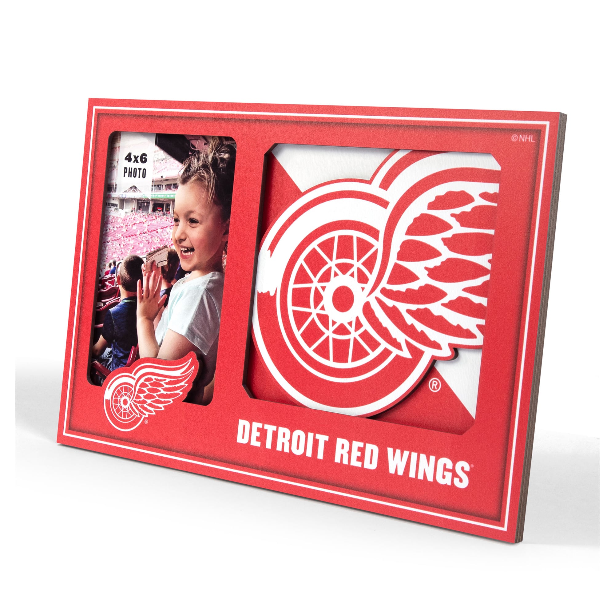 IDNA Detroit Red Wings 3D Logo Series Picture Frame