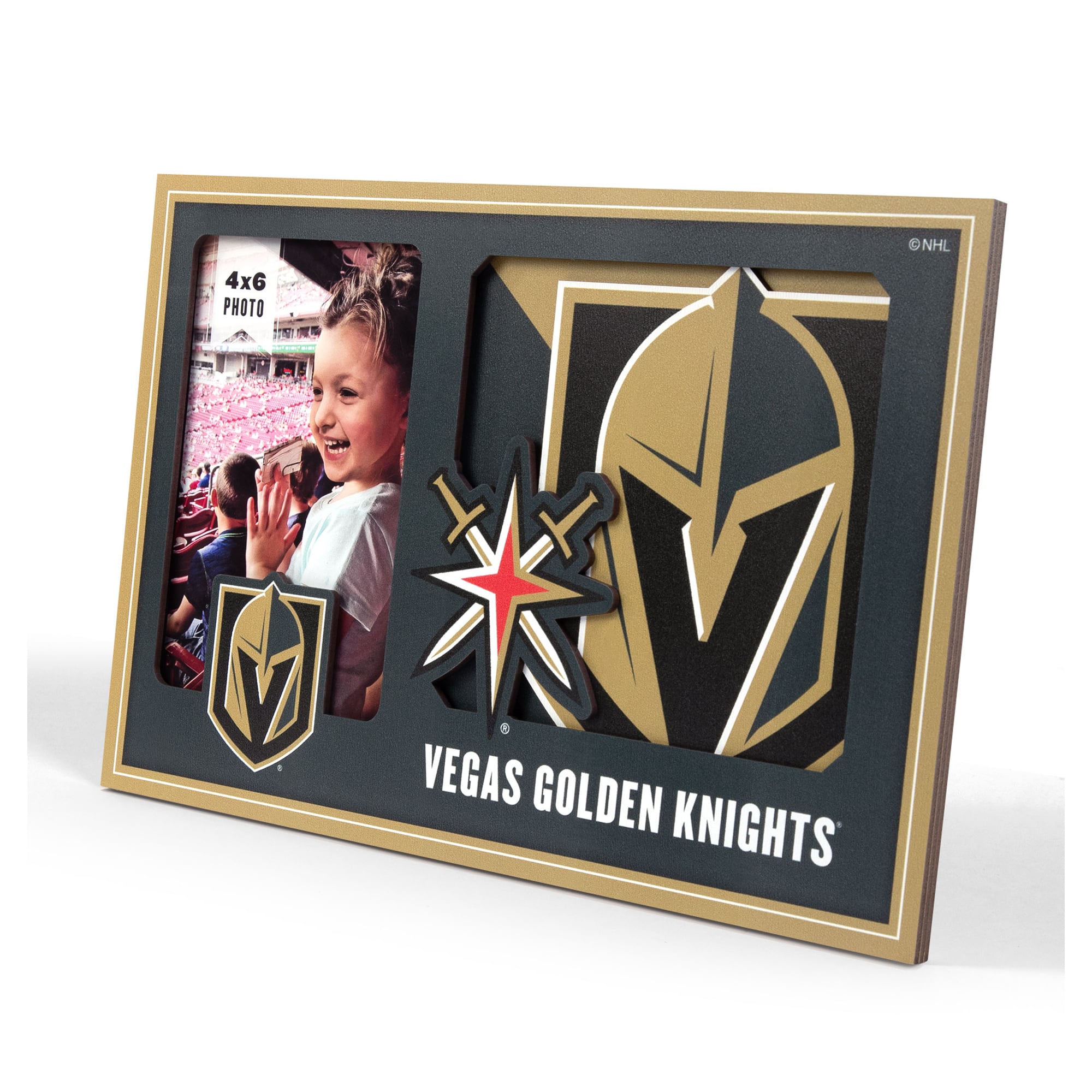IDNA Vegas Golden Knights 3D Logo Series Picture Frame