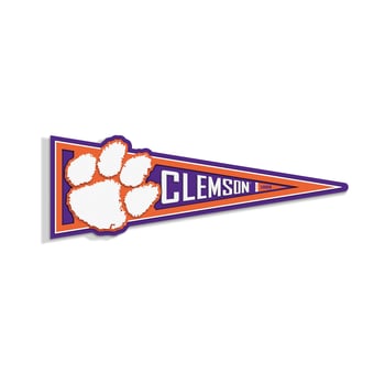 Fanpoint Clemson Tigers 23" 3D Pennant Wall Art