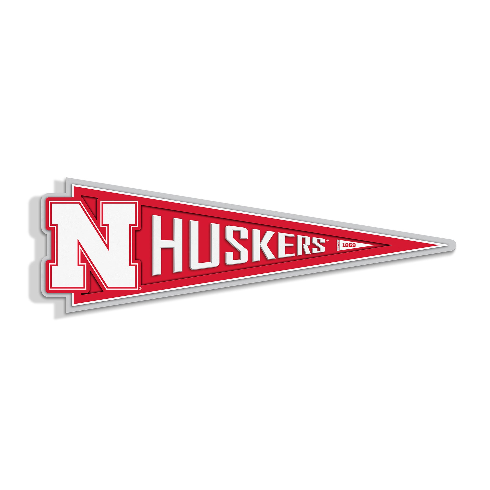 IDNA Nebraska Huskers 23" 3D Pennant Wall Art