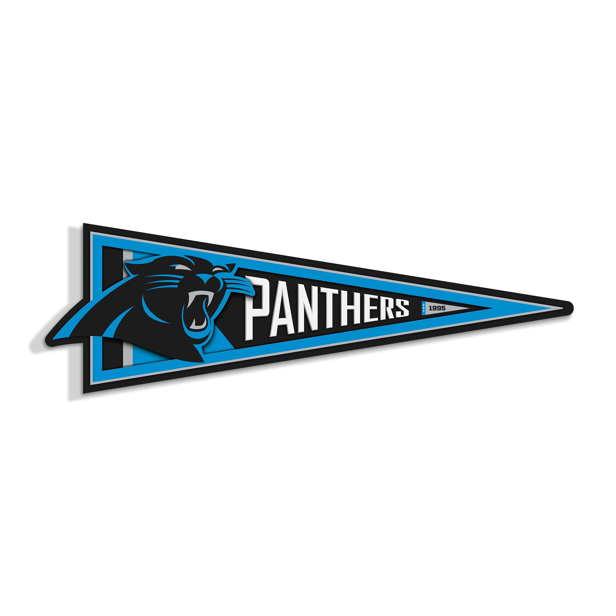 IDNA Carolina Panthers 23" 3D Pennant Wall Art