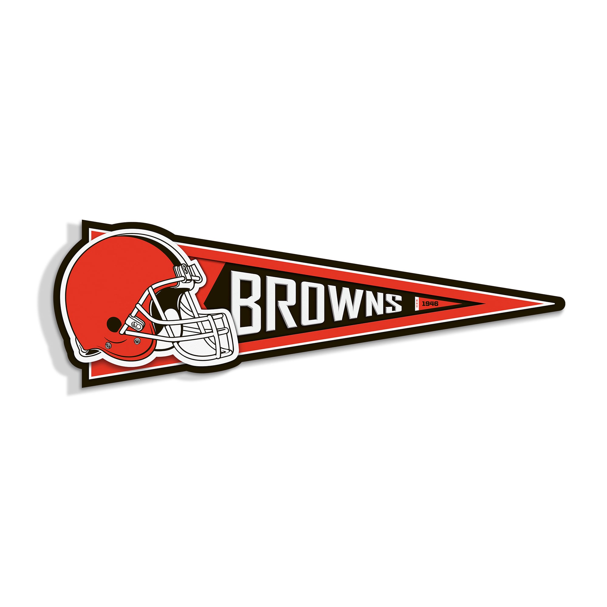IDNA Cleveland Browns 23" 3D Pennant Wall Art