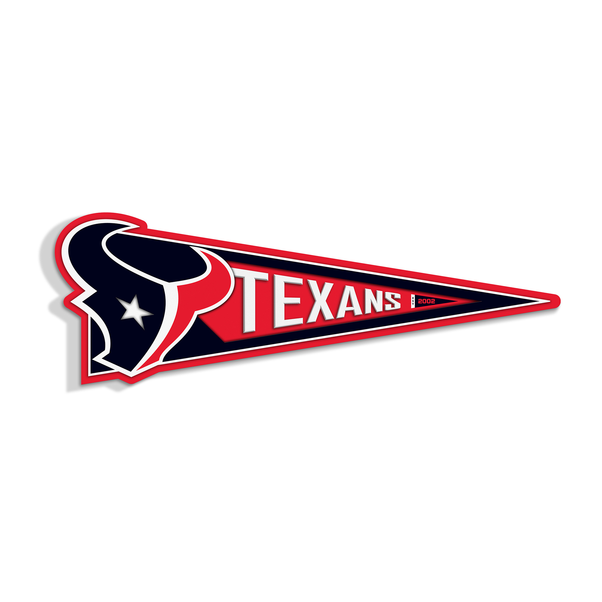 IDNA Houston Texans 23" 3D Pennant Wall Art