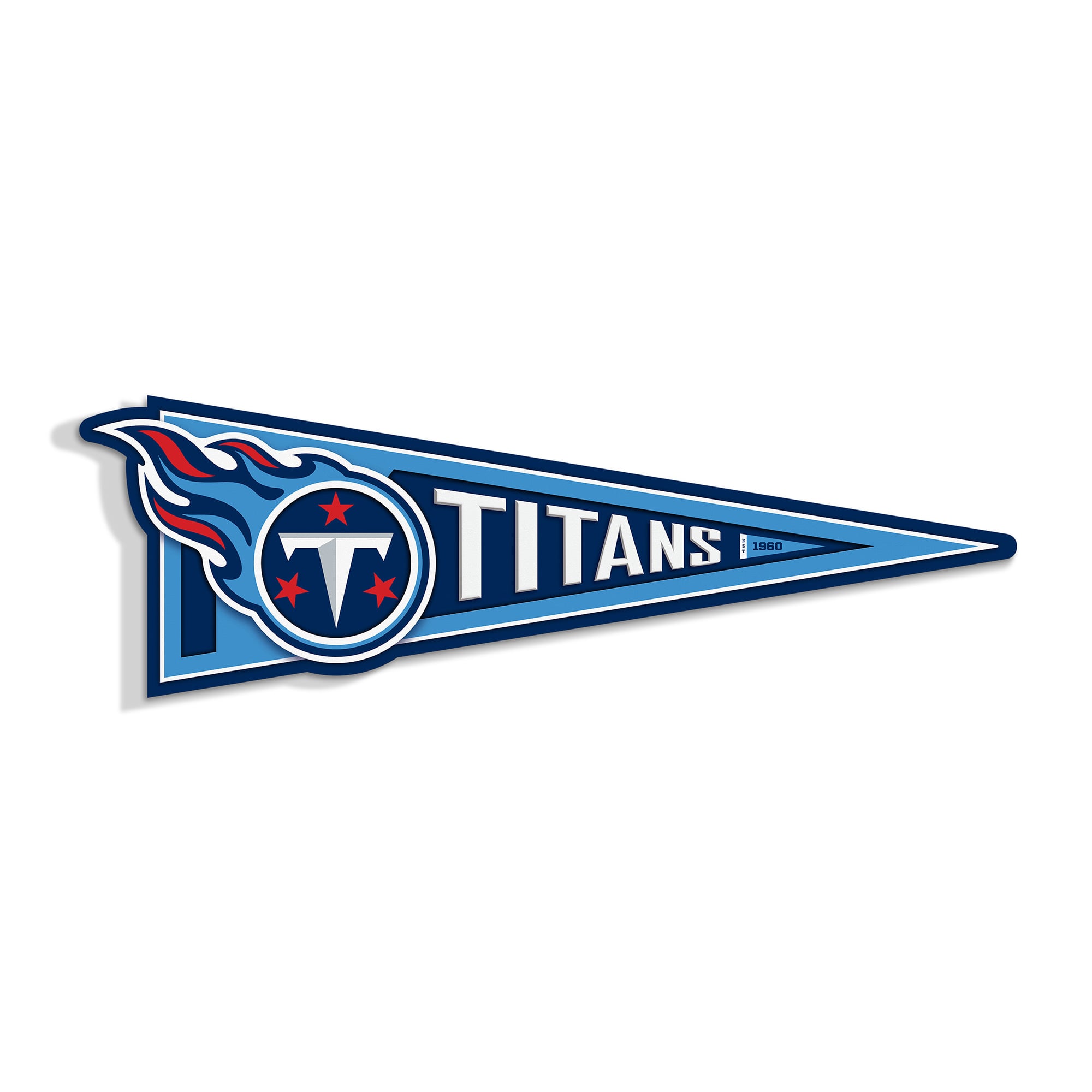 IDNA Tennessee Titans 23" 3D Pennant Wall Art