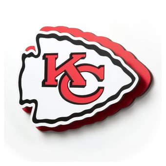 IDNA Kansas City Chiefs 14" 3DX Logo Die Cut Wall Art