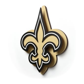 IDNA New Orleans Saints 14" 3DX Logo Die Cut Wall Art