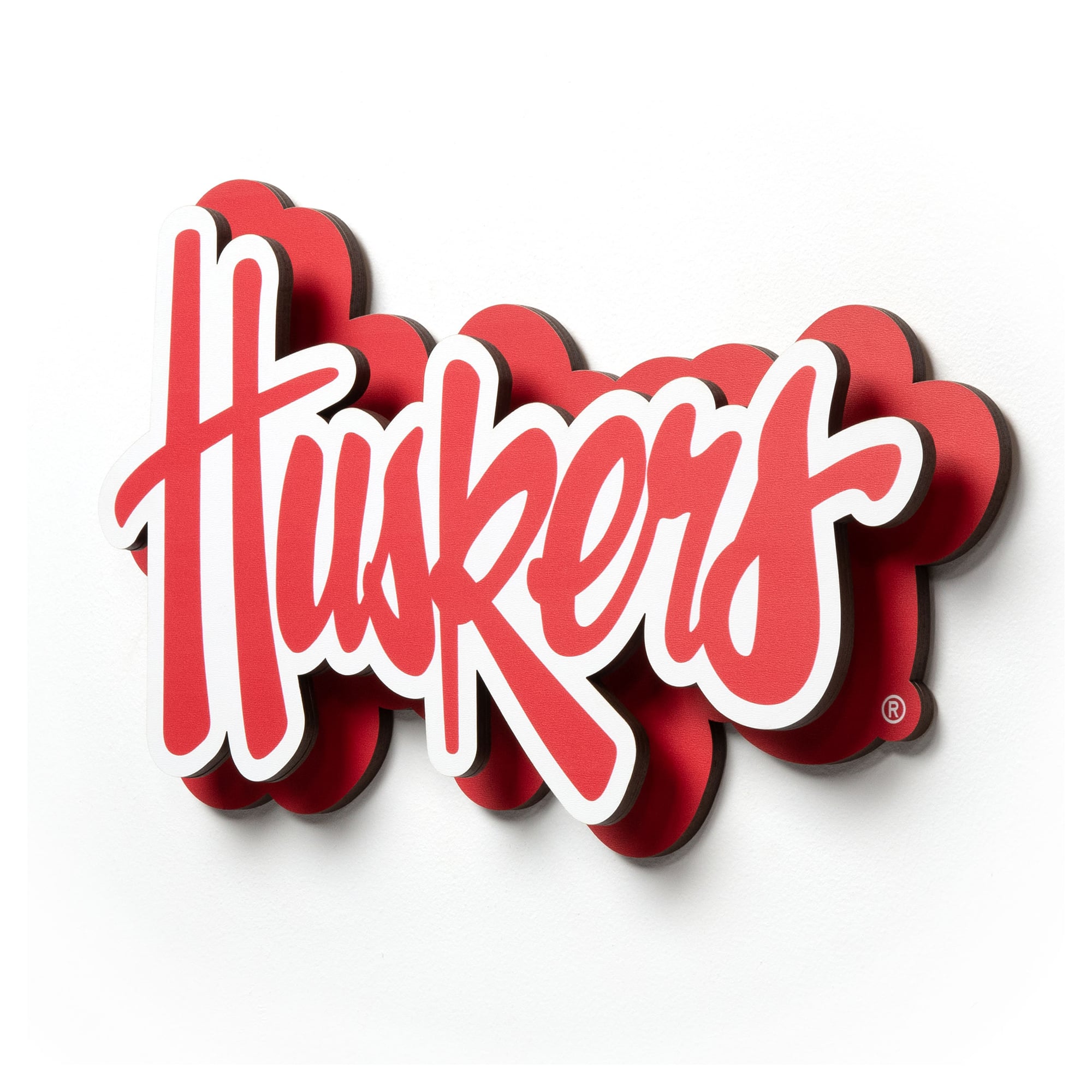 IDNA Nebraska Huskers 14" 3DX Logo Die Cut Wall Art