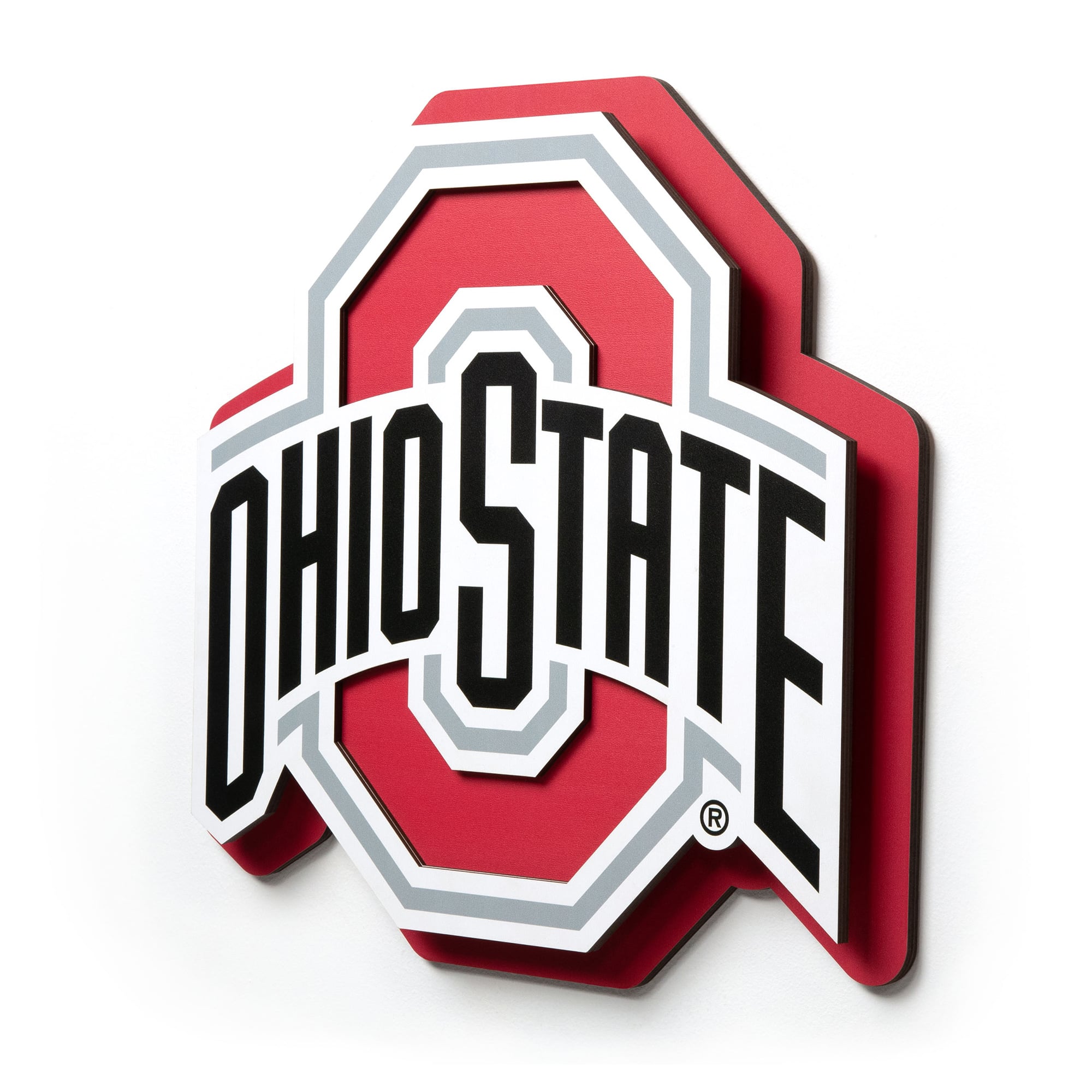 IDNA Ohio State Buckeyes 14" 3DX Logo Die Cut Wall Art