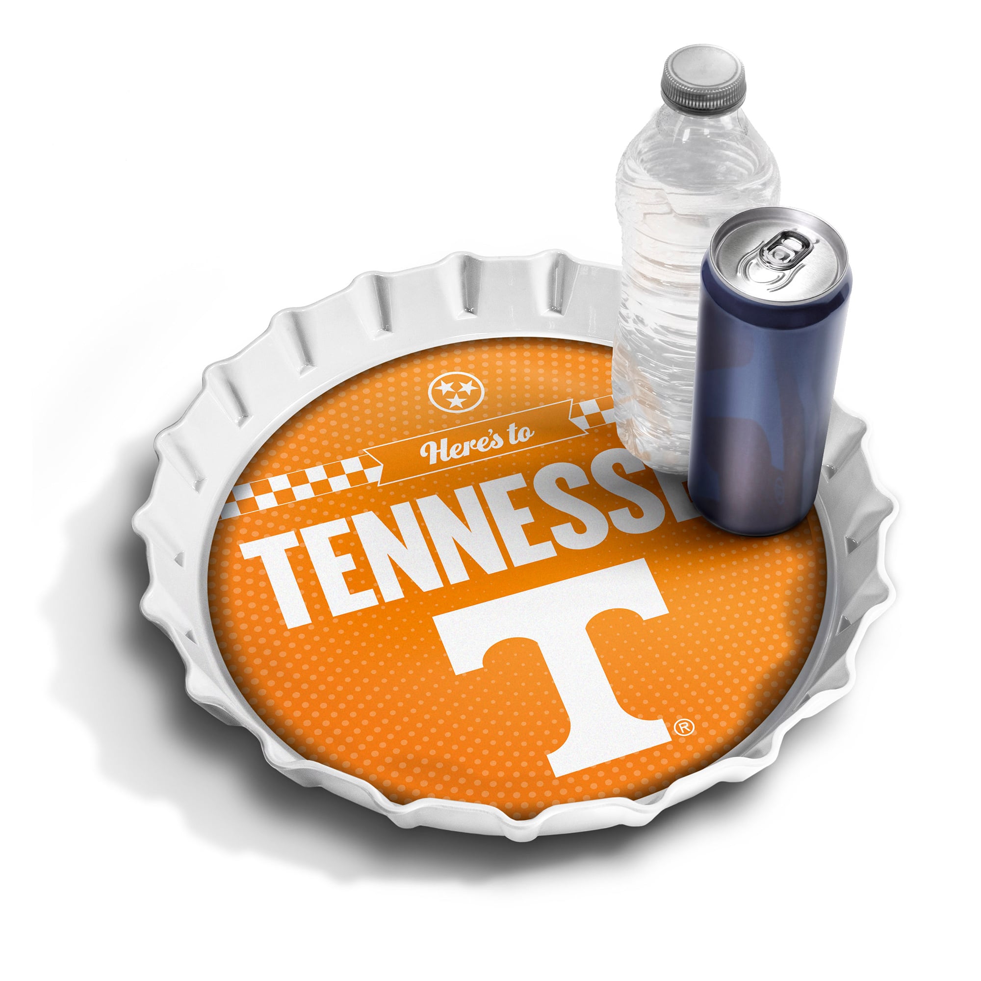 IDNA Tennessee Volunteers 13" Bottle Cap Serving Tray