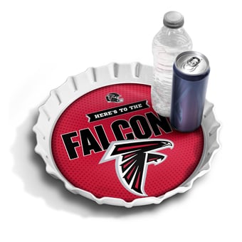 IDNA Atlanta Falcons 13" Bottle Cap Serving Tray
