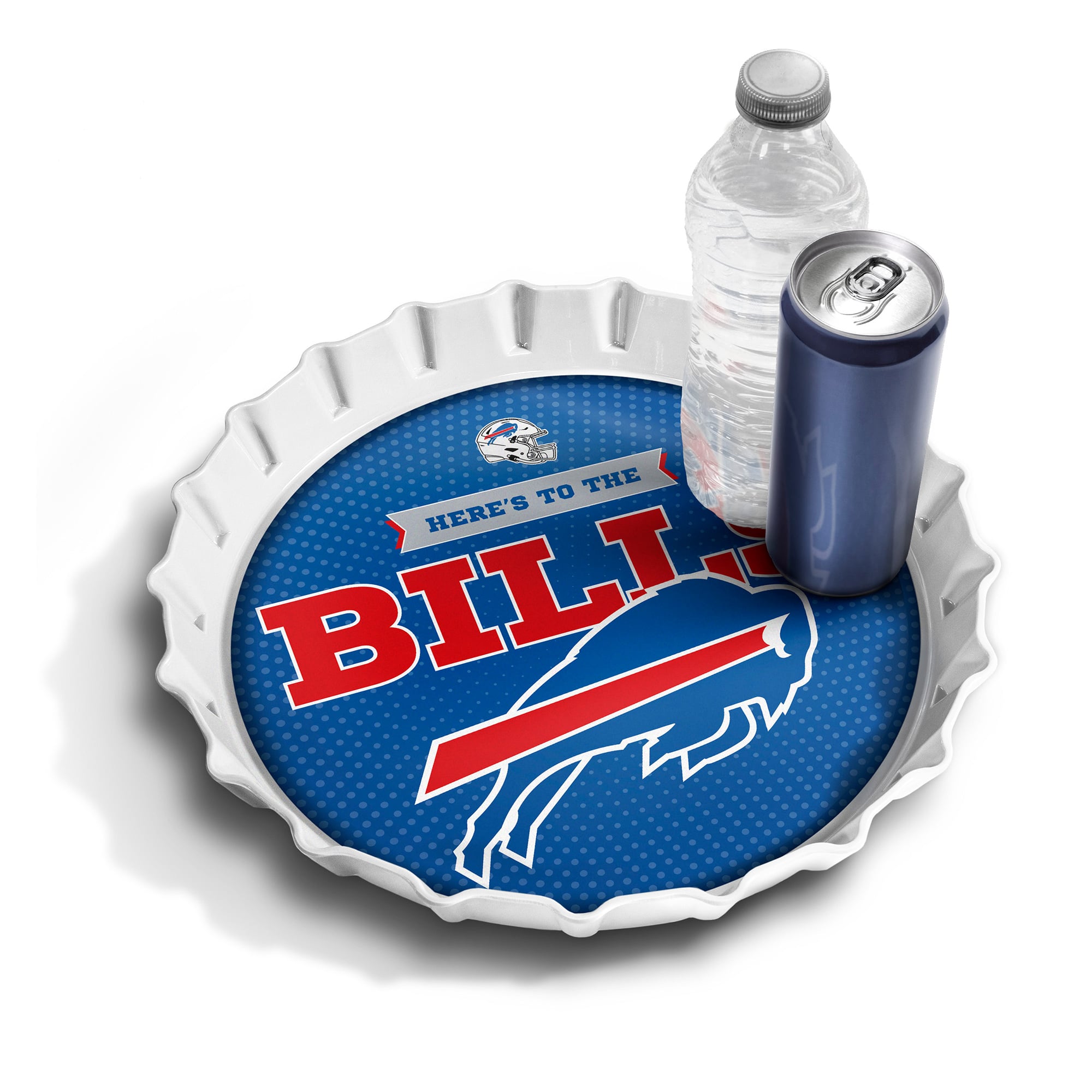 IDNA Buffalo Bills 13" Bottle Cap Serving Tray