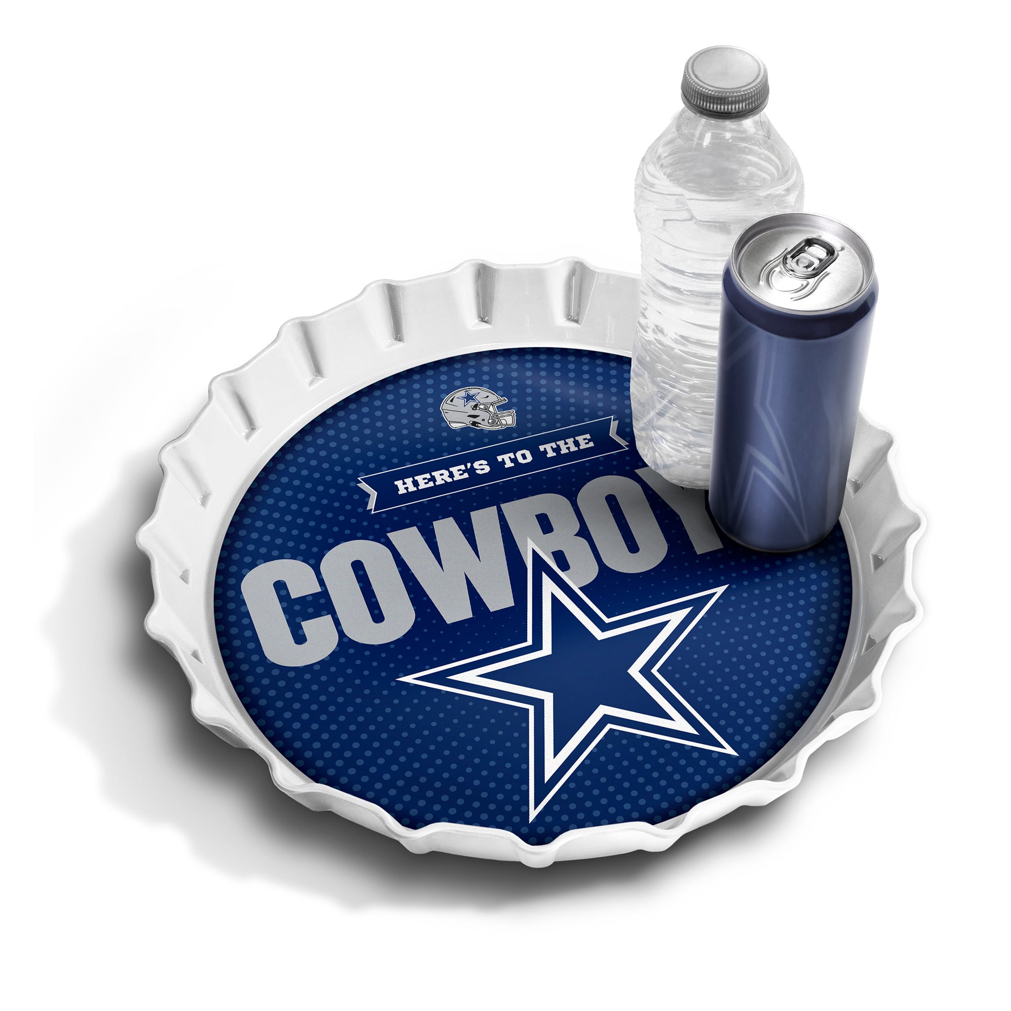 IDNA Dallas Cowboys 13" Bottle Cap Serving Tray
