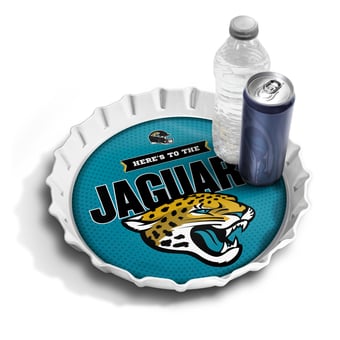 IDNA Jacksonville Jaguars 13" Bottle Cap Serving Tray