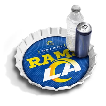 IDNA Los Angeles Rams 13" Bottle Cap Serving Tray