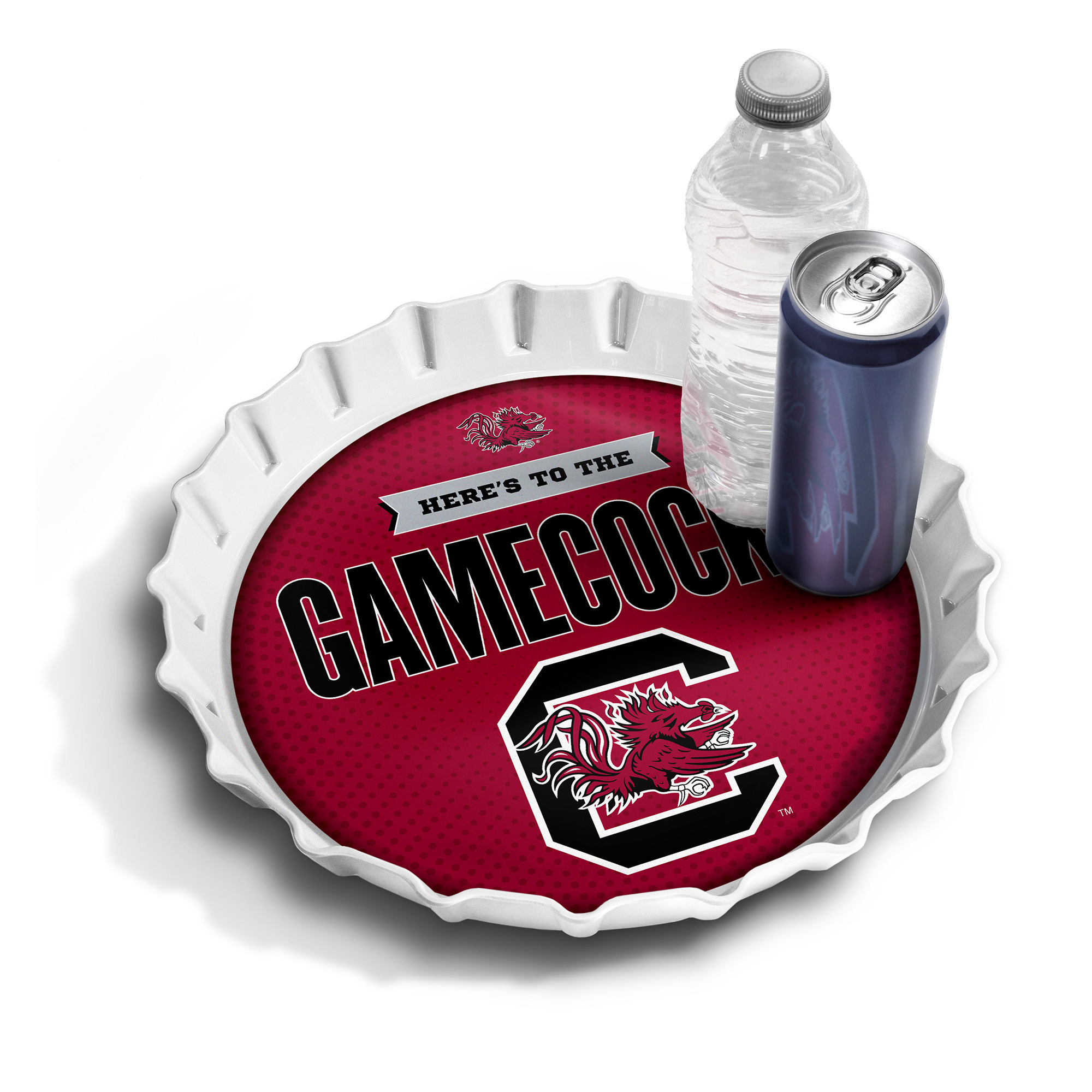 IDNA South Carolina Gamecocks 13" Bottle Cap Serving Tray