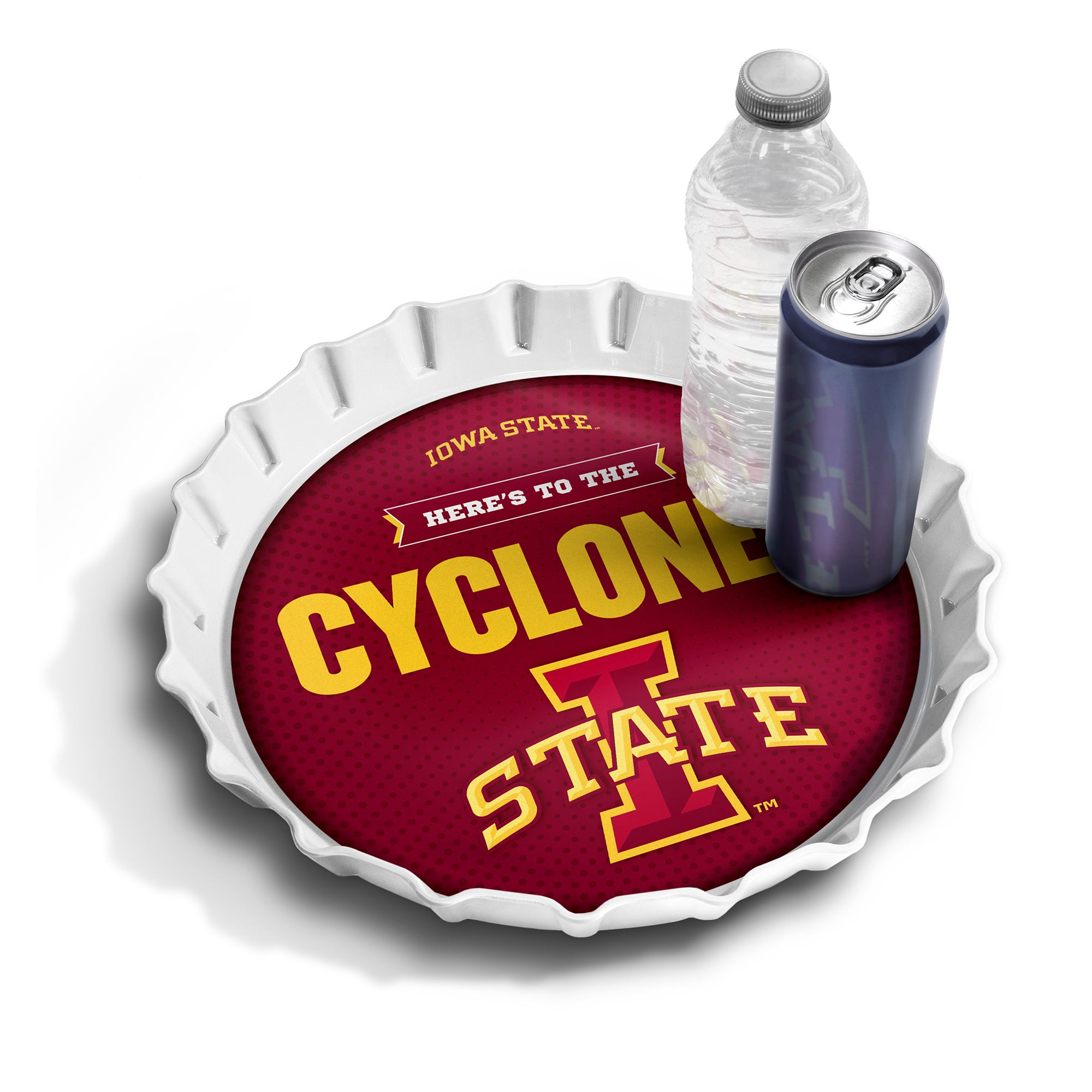 IDNA Iowa State Cyclones 13" Bottle Cap Serving Tray