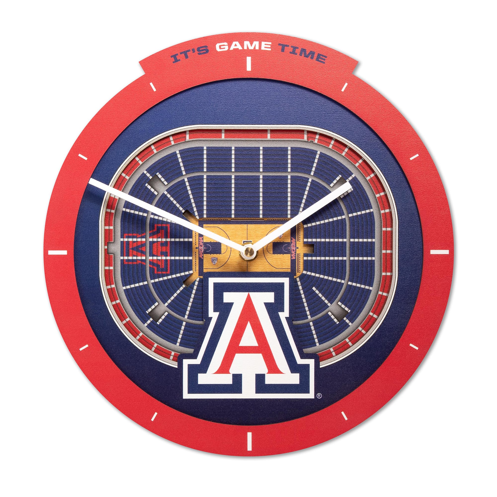 IDNA Arizona Wildcats StadiumView 3D Wall Clock