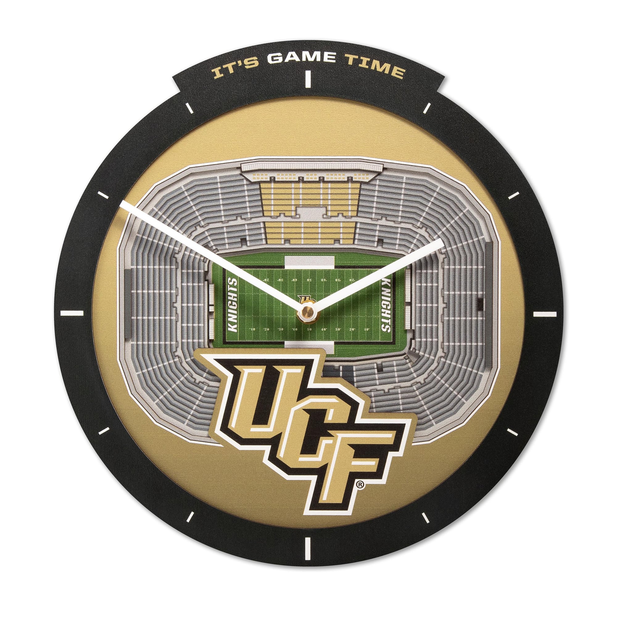 IDNA UCF Knights StadiumView 3D Wall Clock