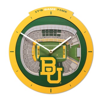 IDNA Baylor Bears StadiumView 3D Wall Clock