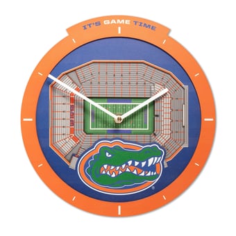 IDNA Florida Gators StadiumView 3D Wall Clock