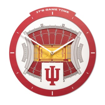 IDNA Indiana Hoosiers StadiumView 3D Wall Clock