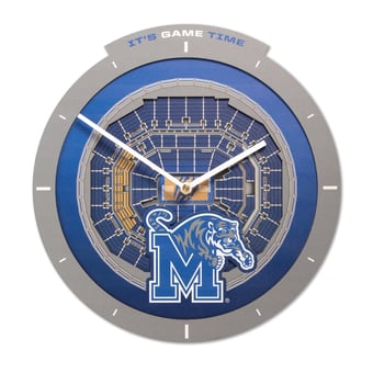 IDNA Memphis Tigers StadiumView 3D Wall Clock