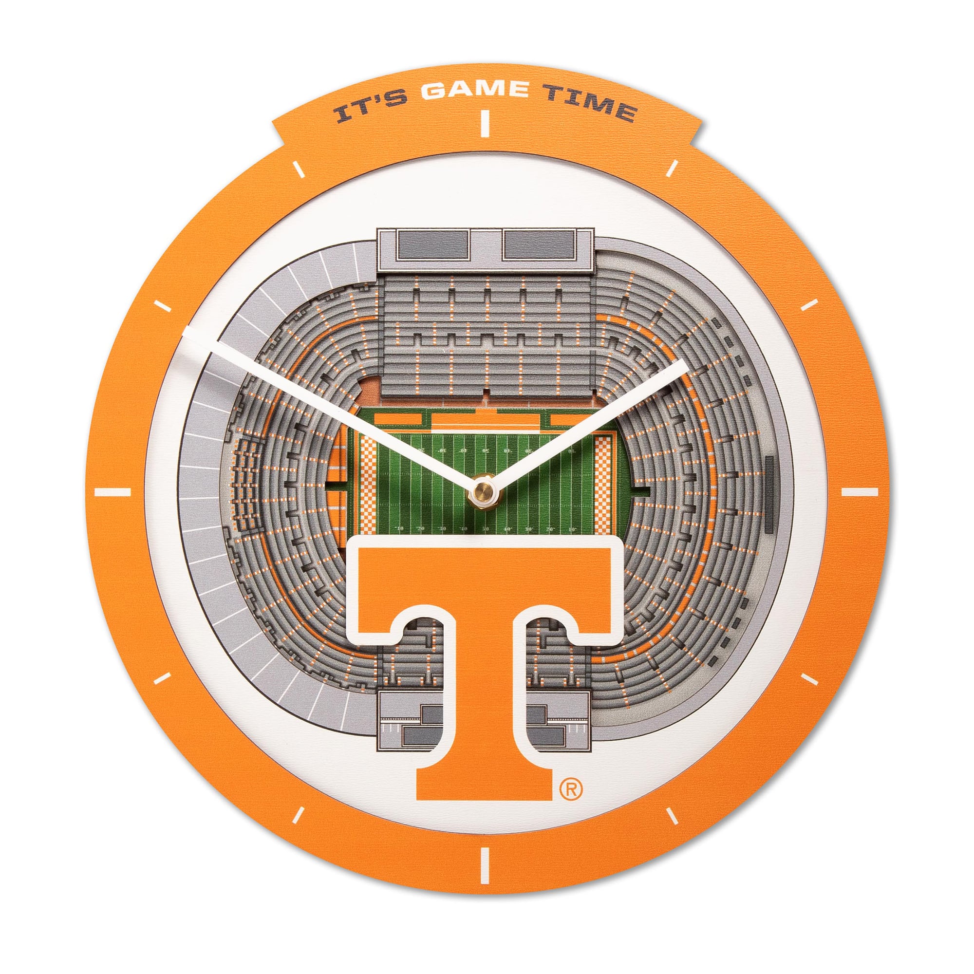 IDNA Tennessee Volunteers StadiumView 3D Wall Clock