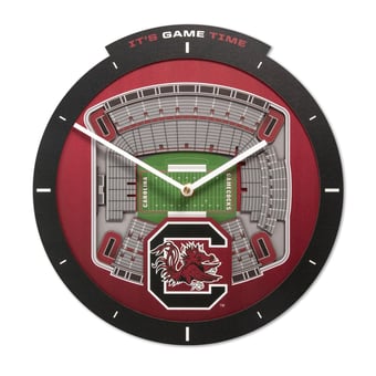IDNA South Carolina Gamecocks StadiumView 3D Wall Clock
