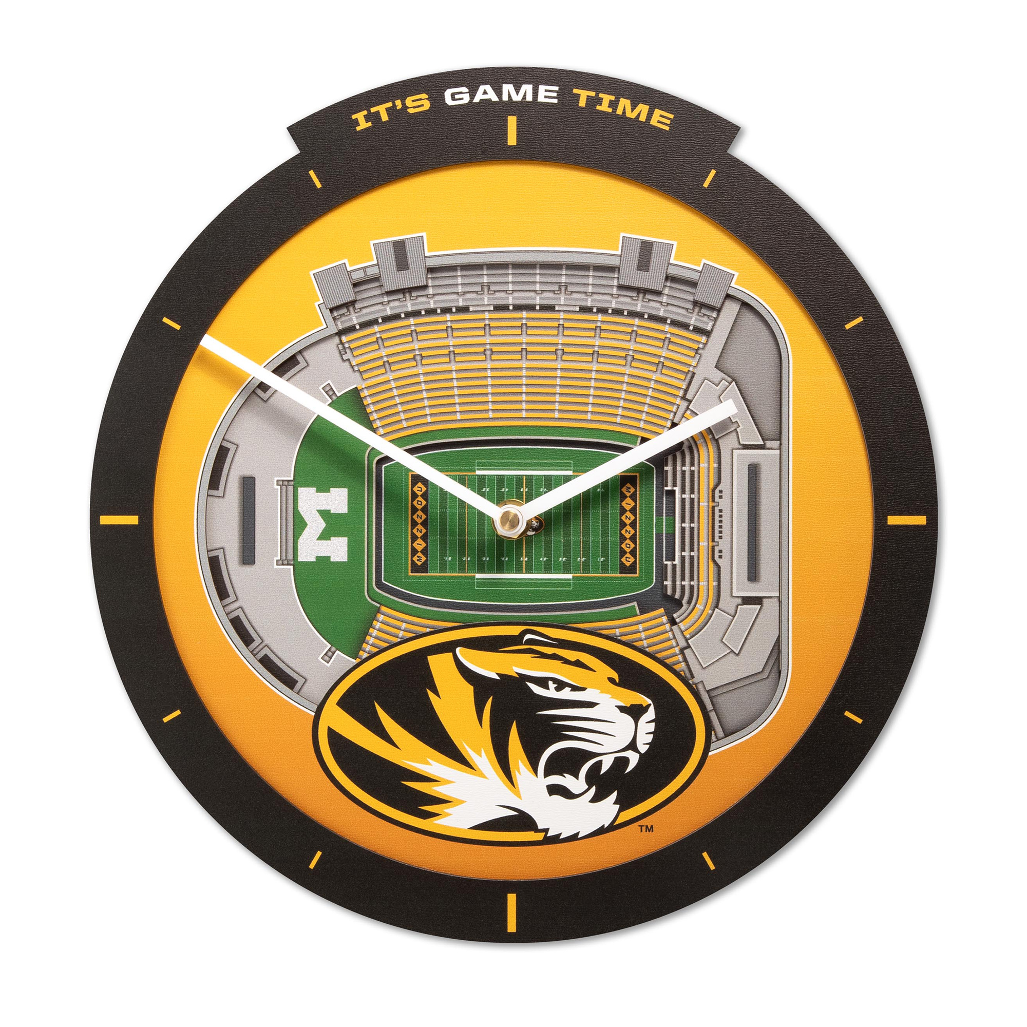 IDNA Missouri Tigers StadiumView 3D Wall Clock