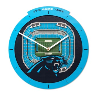IDNA Carolina Panthers StadiumView 3D Wall Clock