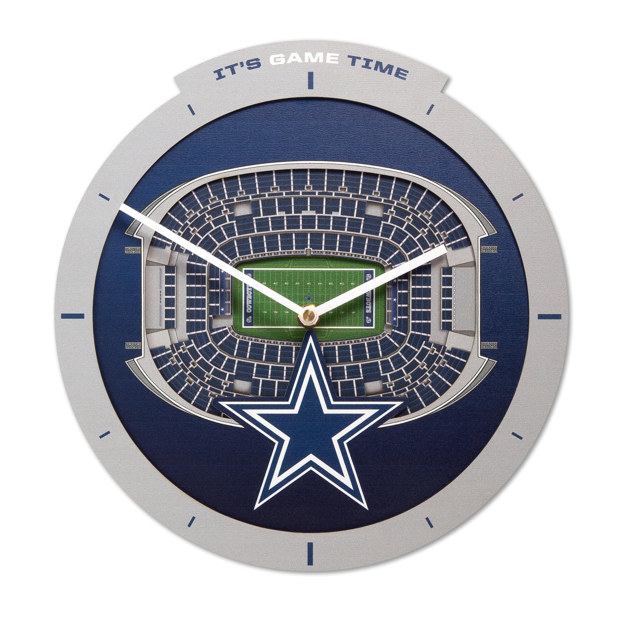 IDNA Dallas Cowboys StadiumView 3D Wall Clock