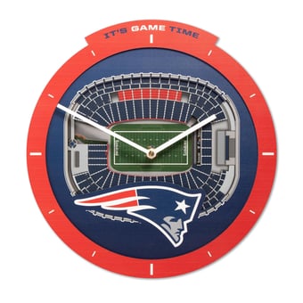IDNA New England Patriots StadiumView 3D Wall Clock