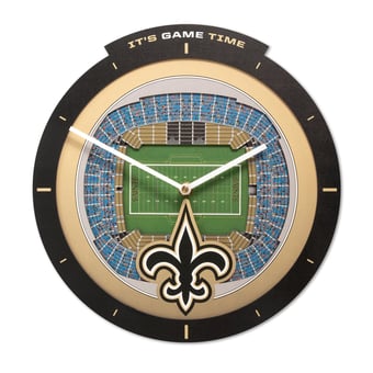 IDNA New Orleans Saints StadiumView 3D Wall Clock