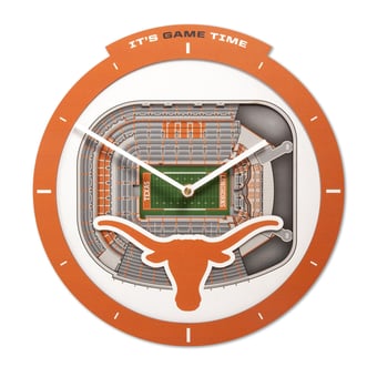 IDNA Texas Longhorns StadiumView 3D Wall Clock