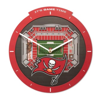IDNA Tampa Bay Buccaneers StadiumView 3D Wall Clock
