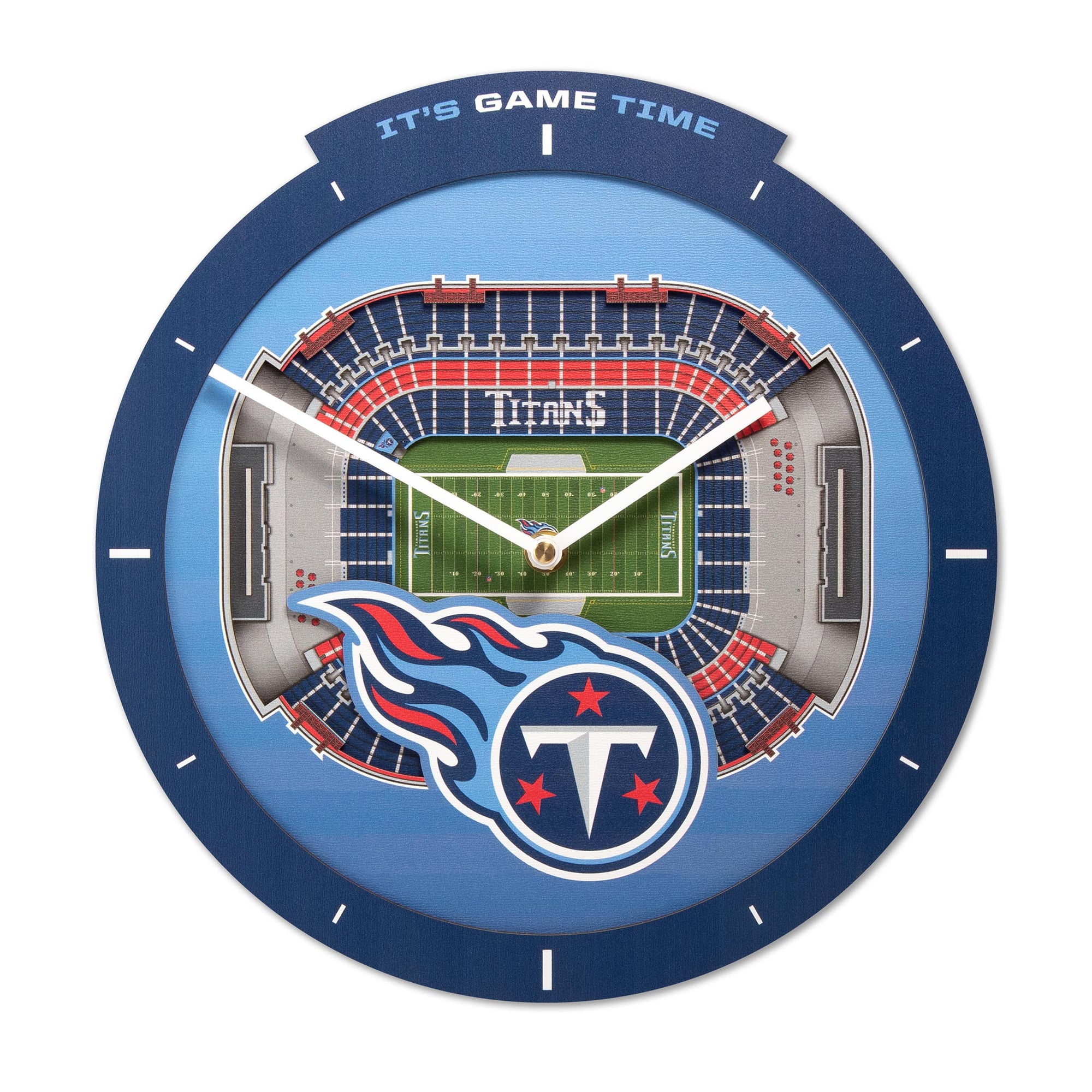 IDNA Tennessee Titans StadiumView 3D Wall Clock