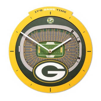 IDNA Green Bay Packers StadiumView 3D Wall Clock