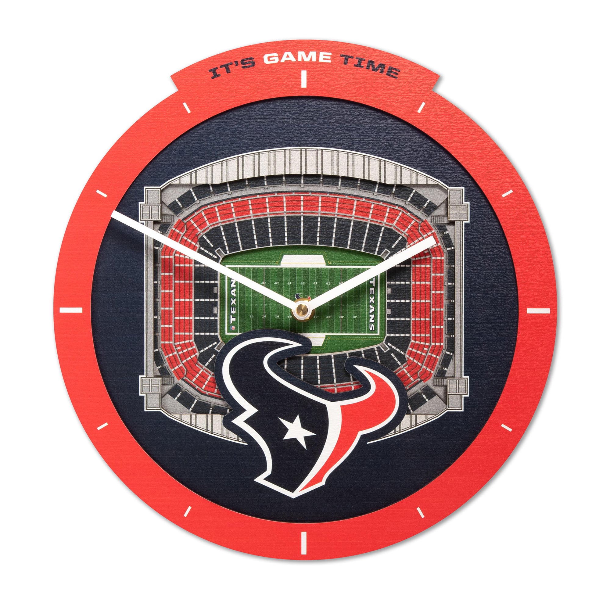 IDNA Houston Texans StadiumView 3D Wall Clock