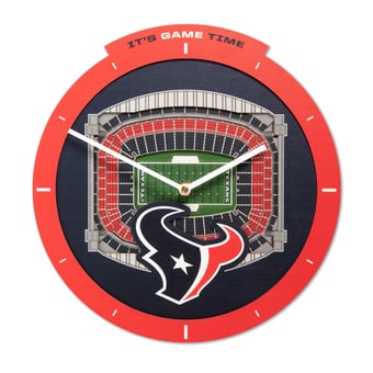 IDNA Houston Texans StadiumView 3D Wall Clock