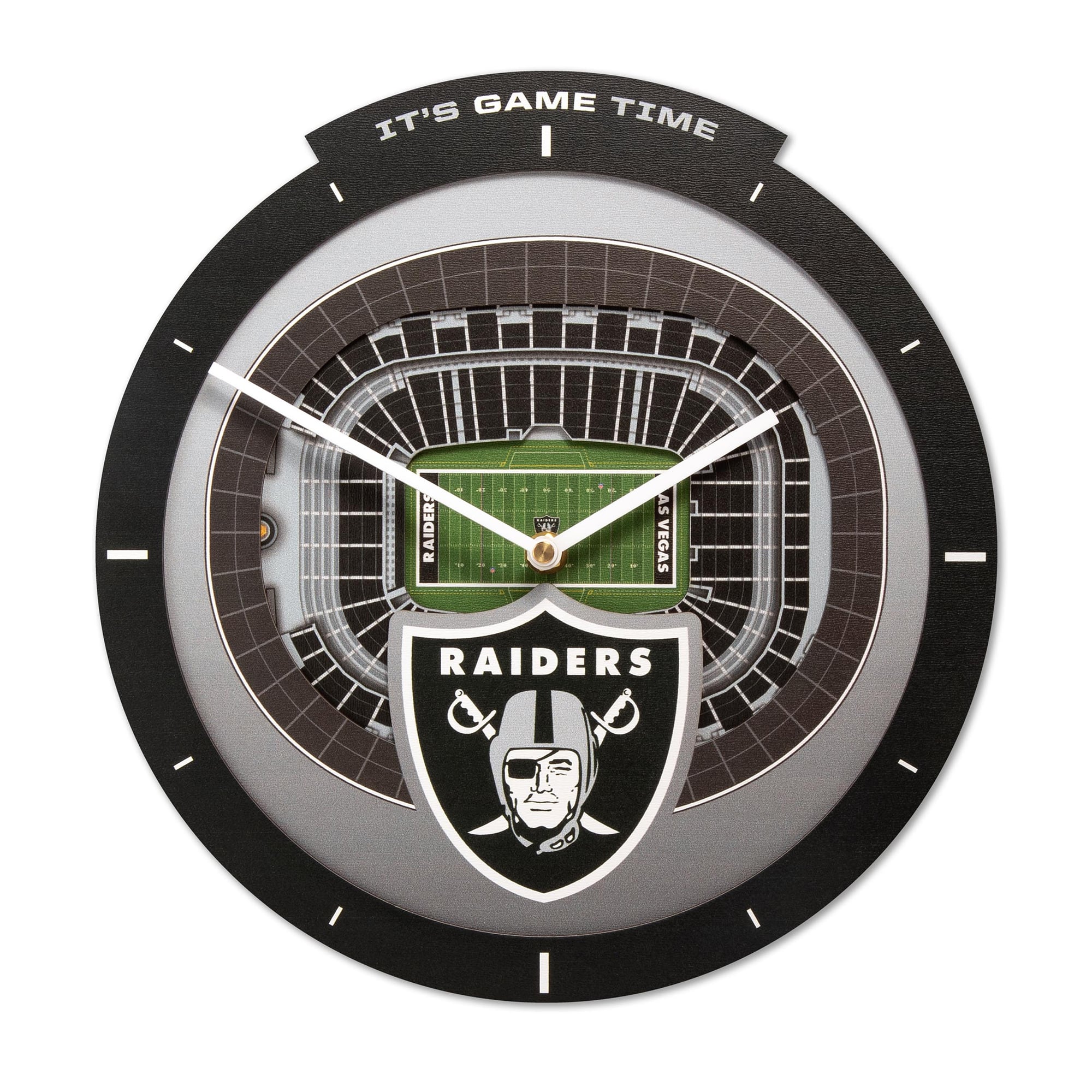 IDNA Las Vegas Raiders StadiumView 3D Wall Clock