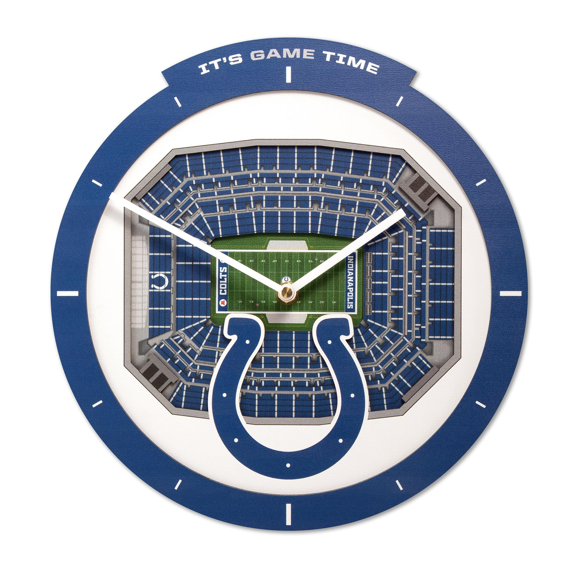 IDNA Indianapolis Colts StadiumView 3D Wall Clock