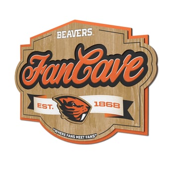 IDNA Oregon State Beavers 12.5" x 17" Fan Cave Sign