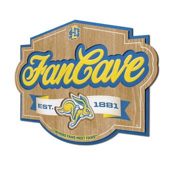 Fanpoint South Dakota State Jackrabbits 12.5" x 17" Fan Cave Sign
