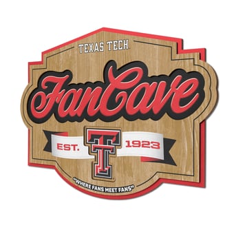 IDNA Texas Tech Red Raiders 12.5" x 17" Fan Cave Sign