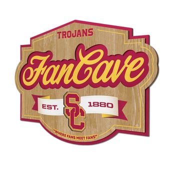 IDNA USC Trojans 12.5" x 17" Fan Cave Sign