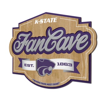 Fanpoint Kansas State Wildcats 12.5" x 17" Fan Cave Sign