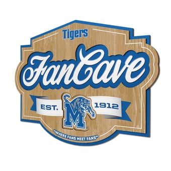 IDNA Memphis Tigers 12.5" x 17" Fan Cave Sign
