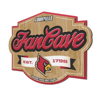 IDNA Louisville Cardinals 12.5" x 17" Fan Cave Sign