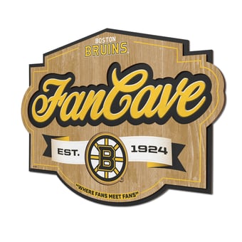 IDNA Boston Bruins 12.5" x 17" Fan Cave Sign